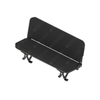 SET 188523CN37 SEAT,3MAN,FLDNG,CREW,BLK CRDRA