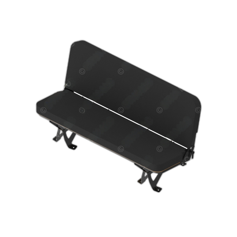 SET 188523CN837 SEAT,3MAN,FLDNG,CREW,BLK CRDRA