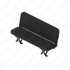 SET 188523JN348 SEAT,3MAN,FLDNG,CREW,BLK MRDRA