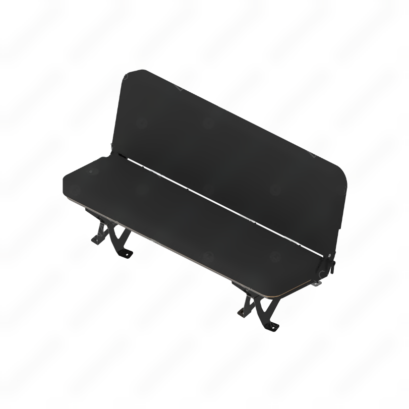 SET 188523JN348 SEAT,3MAN,FLDNG,CREW,BLK MRDRA
