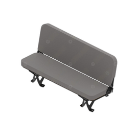 SET 188523VN401 SEAT,3MAN,FLDG BACK,CREW,VINYL