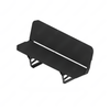 SET 188524CN837 SEAT,BENCH,3MAN,CREW,BLK CRDRA