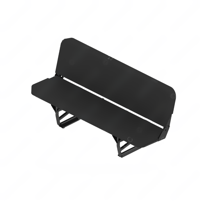 SET 188524CN837 SEAT,BENCH,3MAN,CREW,BLK CRDRA