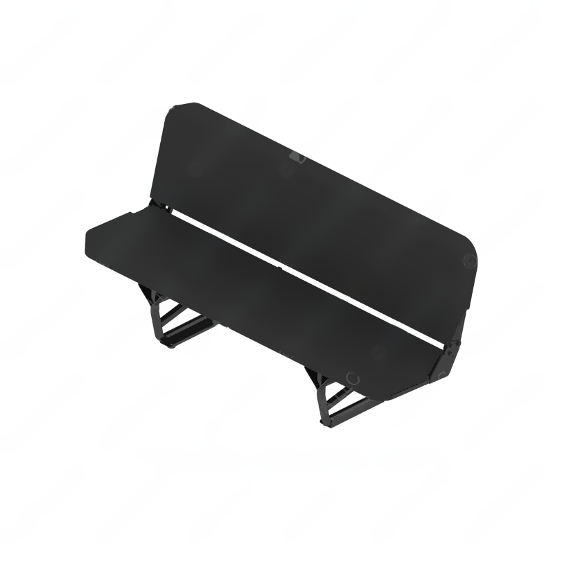 SET 188539JN348 SEAT-3MAN,EXT,BLK MRDURA