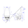 SET 189800FA633 SEAT-HERITAGE SILVER HB 20 15D BRN TUFF