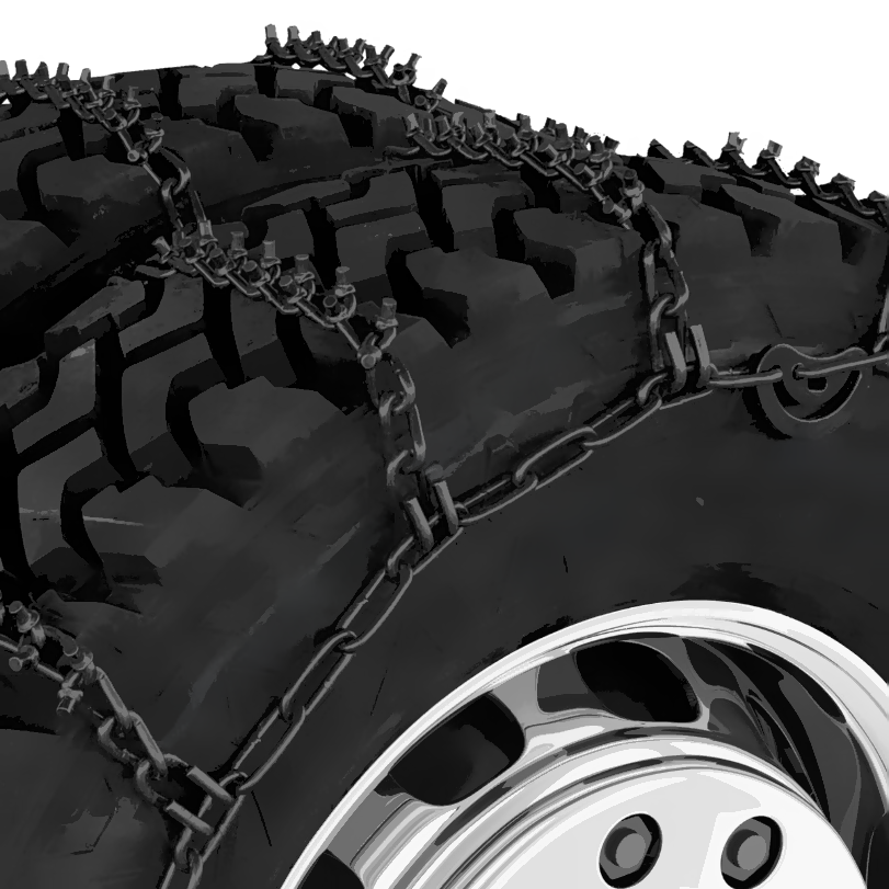 SHB 15802PK TIRE CHAIN ASSEMBLY, STUDLINK, 8MM 11 X