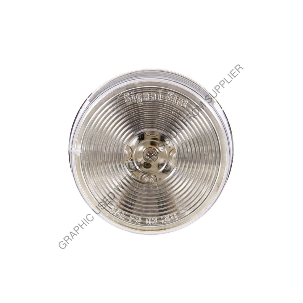 SIG 1051A LAMP,M/C AMBER LED,2.5IN,CLR LENS