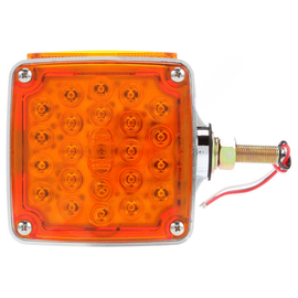 SIG 2753 SQUARE LED PEDESTAL LAMP RED/YELLOW