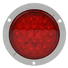 SIG 4053 LED SS S/T/T 4IN RND LAMP W/INT FLNG,RED
