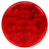 SIG 4058 LED SS S/T/T 4IN RND 10 DIODE LAMP, RED
