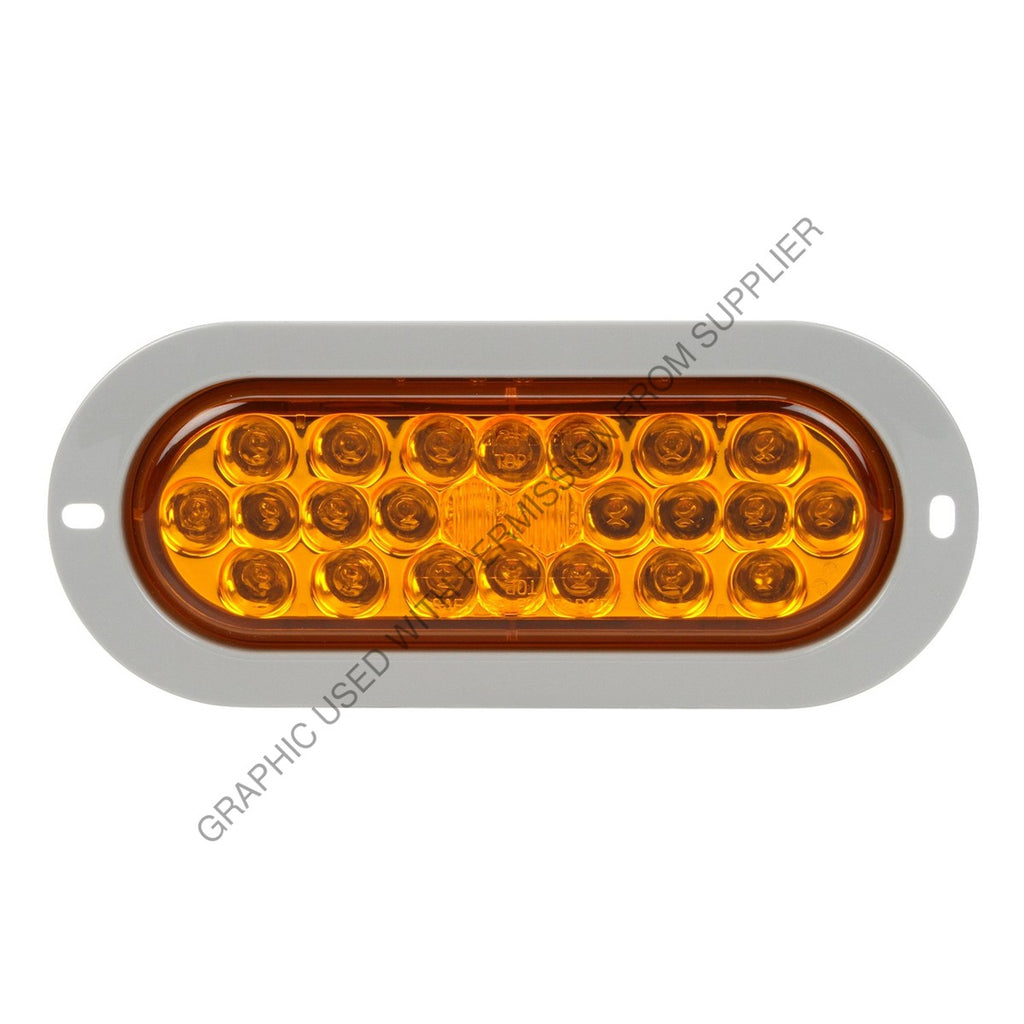 SIG 6053A LED SS F/P/T 60 SER OVAL W/INT FLNG,AMB