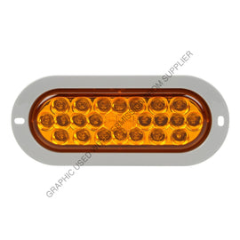 SIG 6053A LED SS F/P/T 60 SER OVAL W/INT FLNG,AMB