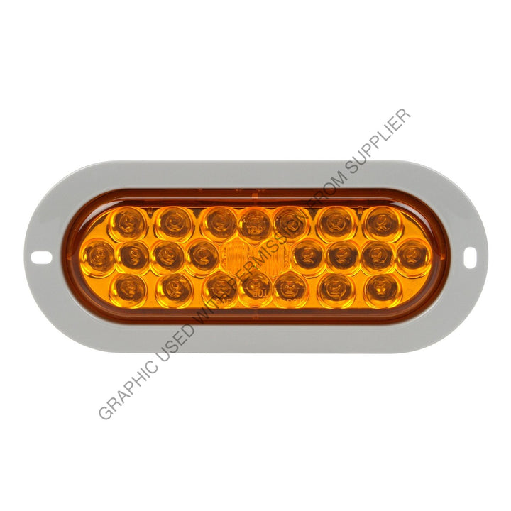 SIG 6053A LED SS F/P/T 60 SER OVAL W/INT FLNG,AMB
