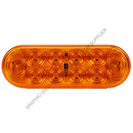 SIG 6058A LED SS F/P/T 60 SER OVAL 10 DIODE,AMB