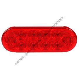 SIG 6058 LED SS S/T/T 60 SER OVAL 10 DIODE,RED