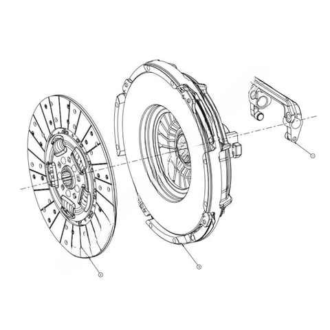 SP  104700 7Y CLUTCH-750 TRG,ORG,395 MM,HYB,ISB