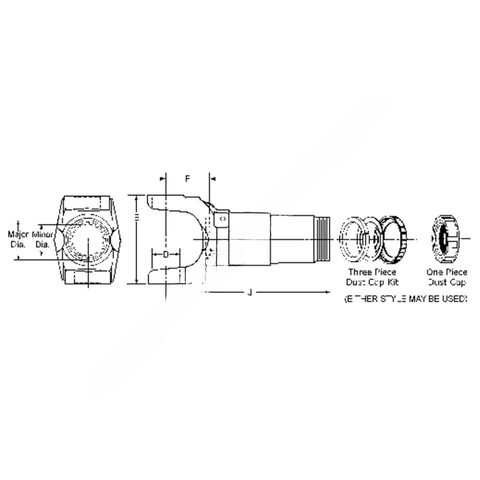 SP  5 3 368KX SLIP YOKE KIT