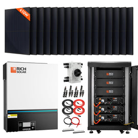 SRx3-H6548x1-M410x16 Complete Off-Grid Solar Kit RS-H6548 | 8000W PV Input 48V 120VAC Output + 6560(16x410) Watt Solar PV [KIT-SR0001]