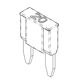TBB 100036 MINI FUSE, BLADE STYLE, 20 AMP, FAST ACT