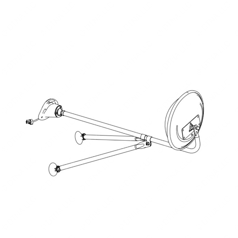 TBB 101690 MIRROR MINI HAWK W/S