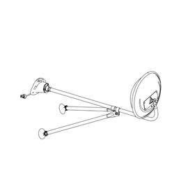 TBB 101690 MIRROR MINI HAWK W/S