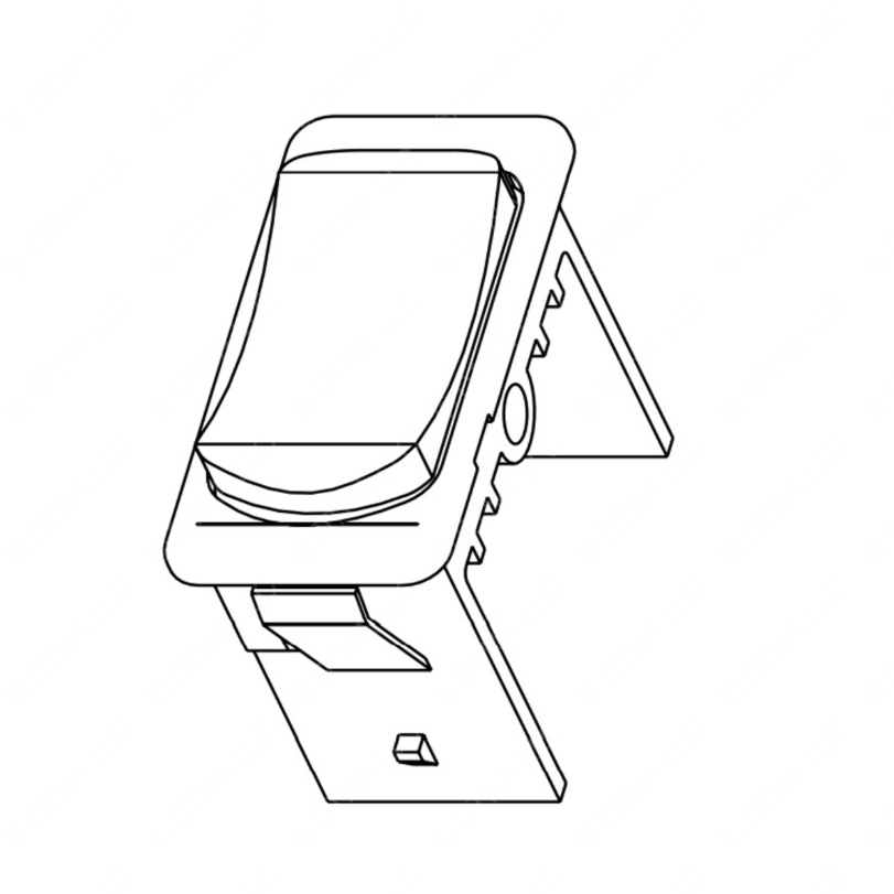 TBB 104287 ROCKER SWITCH, HOLE PLUG