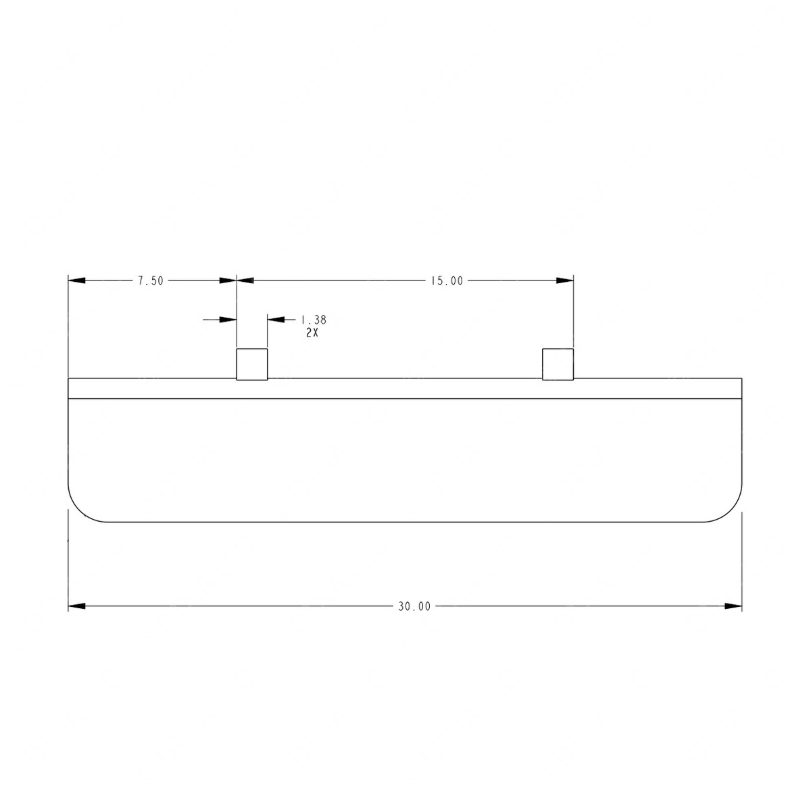 TBB 105828 ASSEMBLY, PIVOT BLOCK/SUN VISOR, 6 X 30,