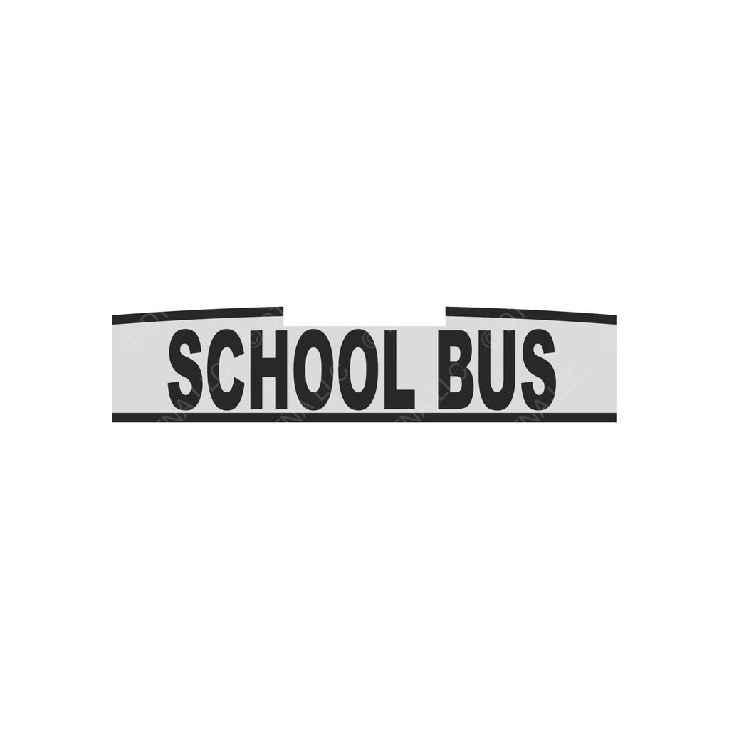 TBB 115086 DECAL REAR SCHOOL BU