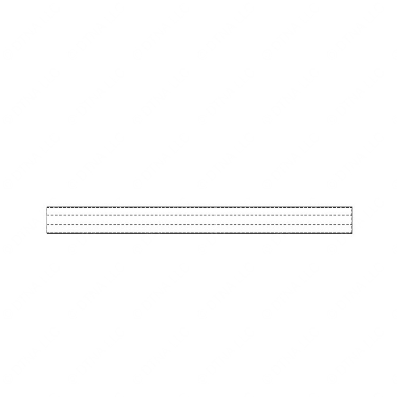 TBB 116744 RAIL SHOULDER 40 in. GRAY FB