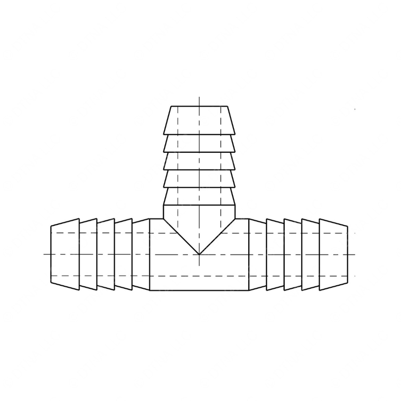 TBB 117881 A/C DRAIN HOSE, TEE FITTING