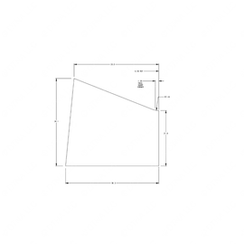 TBB 119545 FLOOR COVERING, SMOOTH BLACK, DRIVER SID
