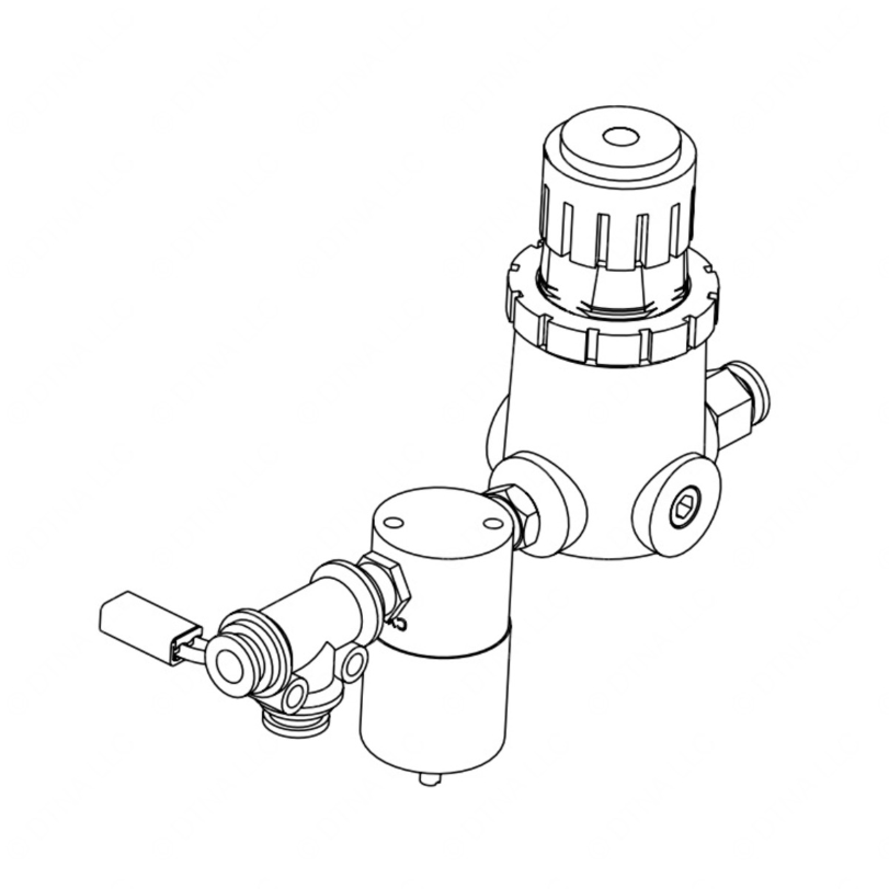 TBB 119623 VALVE AND REGULATOR ASM STOP AND CROSSIN