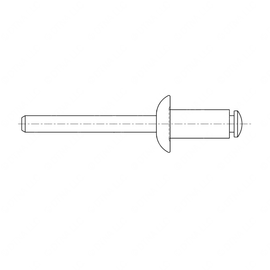 TBB 121889 BLIND RIVET, 1/4 in. KLIK-SPLIT, GR .032