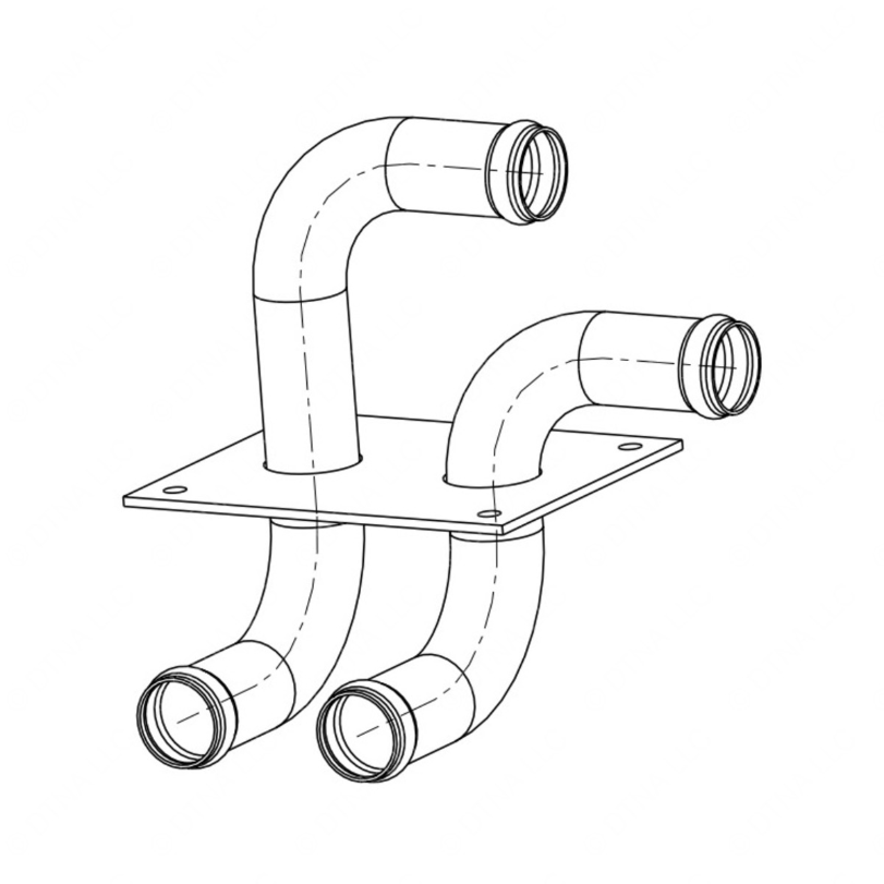 TBB 123178 BULKHEAD FITTING THRU FLR 1.00 ID HEATE