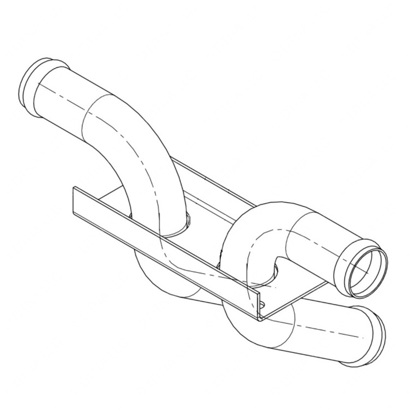 TBB 123181 BULKHEAD FITTING THRU FLR 1.00 ID HEATE