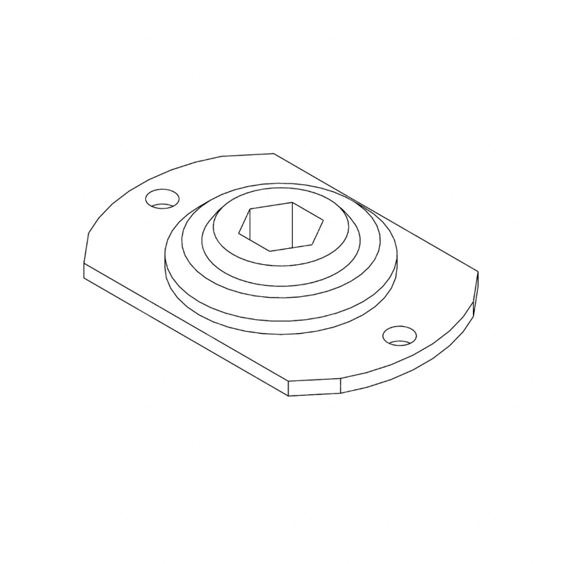 TBB 125937 BEARING, CARBON FIBER, FLANGED SPHERICAL