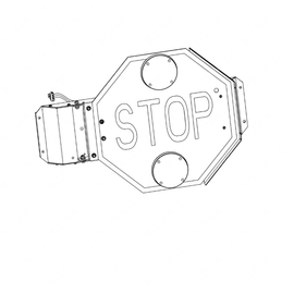 TBB 125953 STOP ARM ASM AIR FRT STD LIGHTS