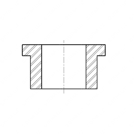 TBB 127660 BRONZE BEARING, FLANGED