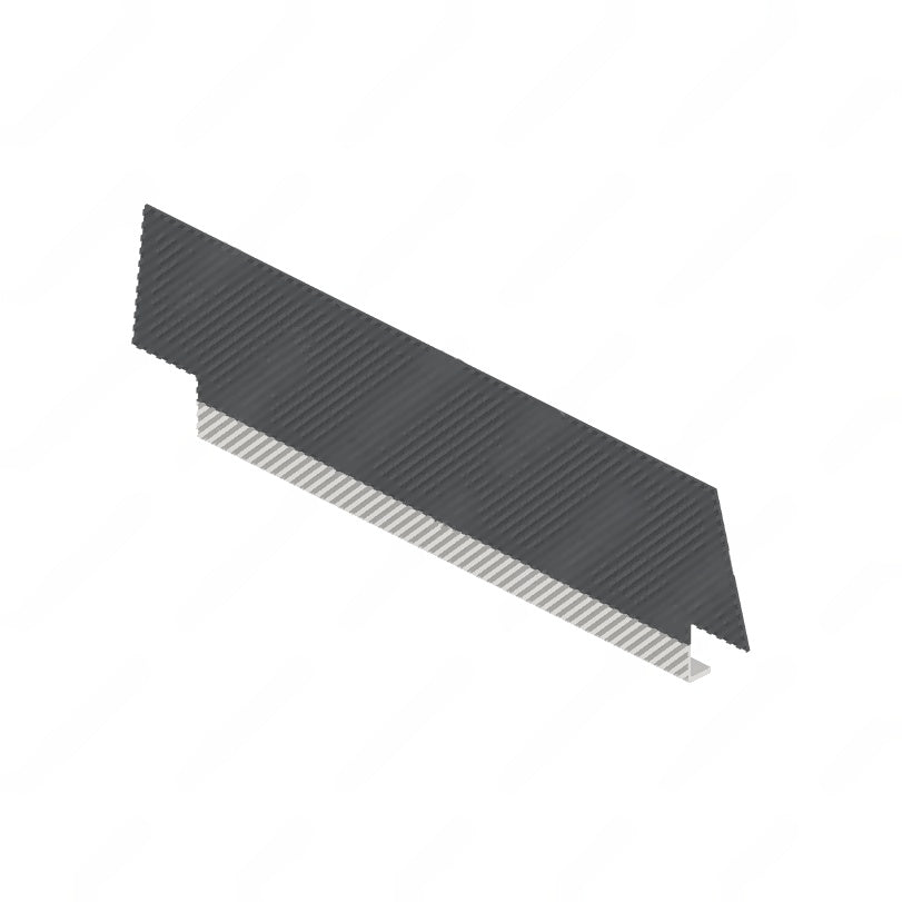 TBB 129711 STEP TREAD, RIBBED, DARK GRAY, RIBBED WH