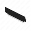 TBB 129721 STEP TREAD, PEBBLED, BLACK, RIBBED WHITE