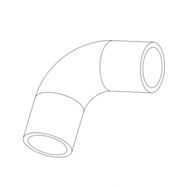 TBB 129858 HOSE-BLUE STRIPE,90 DEG ELBOW,1.75 ID.,