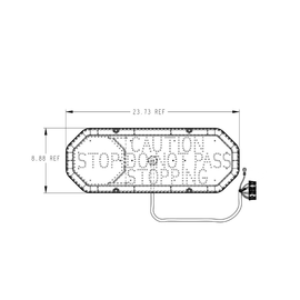 TBB 131264 SIGN, DRIVER ALERT, TRANSPEC, 7500-210-
