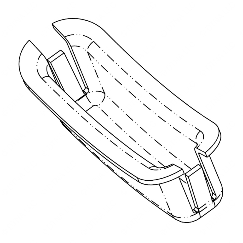 TBB 133128 LATCH POCKET, FUEL RECESS CUP