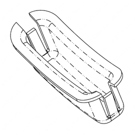 TBB 133128 LATCH POCKET, FUEL RECESS CUP