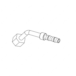 TBB 133681 A/C HOSE FITTING, 45 DEGREE FEMALE  3/4-