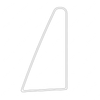 TBB 137219 WINDOW TRIM STAT GLASS QUARTER WINDOW