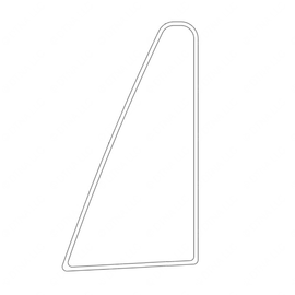 TBB 137219 WINDOW TRIM STAT GLASS QUARTER WINDOW