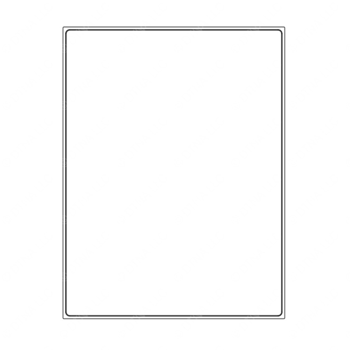 TBB 137222 WINDOW TRIM STAT GLASS UPPER REAR DOOR