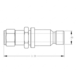 TBB 137885 RECEPTACLE FAST FILL,3600 psi,1/2 od