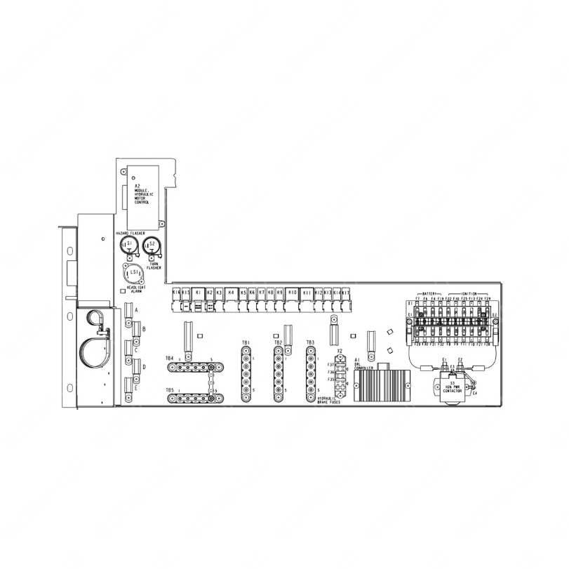 TBB 138046 ELECTRICAL SIDE PANEL LABEL